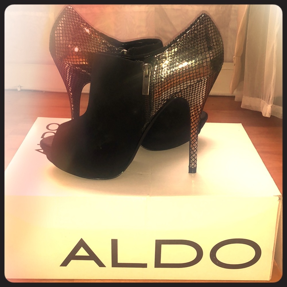 Peep Toe Stiletto Booties